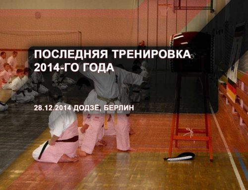 Последняя тренировка 2014-го года – 28.12.2014 Додзё, Берлин