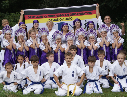 Показательное выступление на городском празднике